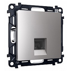 Розетка ethernet rj-45 и со шторками, без рамки ambrella volt quant ma512010